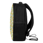 Colorful Frangipani Pattern Print Casual Backpack
