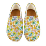 Colorful Frangipani Pattern Print Casual Shoes