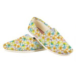 Colorful Frangipani Pattern Print Casual Shoes