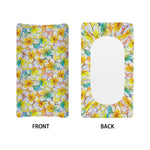 Colorful Frangipani Pattern Print Changing Pad Cover