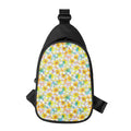 Colorful Frangipani Pattern Print Sling Bag