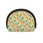 Colorful Frangipani Pattern Print Coin Purse
