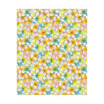 Colorful Frangipani Pattern Print Curtain