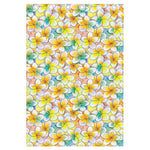 Colorful Frangipani Pattern Print Curtain