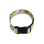 Colorful Frangipani Pattern Print Dog Collar