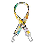 Colorful Frangipani Pattern Print Dog Seat Belt