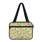 Colorful Frangipani Pattern Print Double Strap Bible Bag