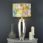 Colorful Frangipani Pattern Print Drum Lamp Shade