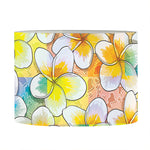 Colorful Frangipani Pattern Print Drum Lamp Shade