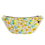 Colorful Frangipani Pattern Print Fanny Pack