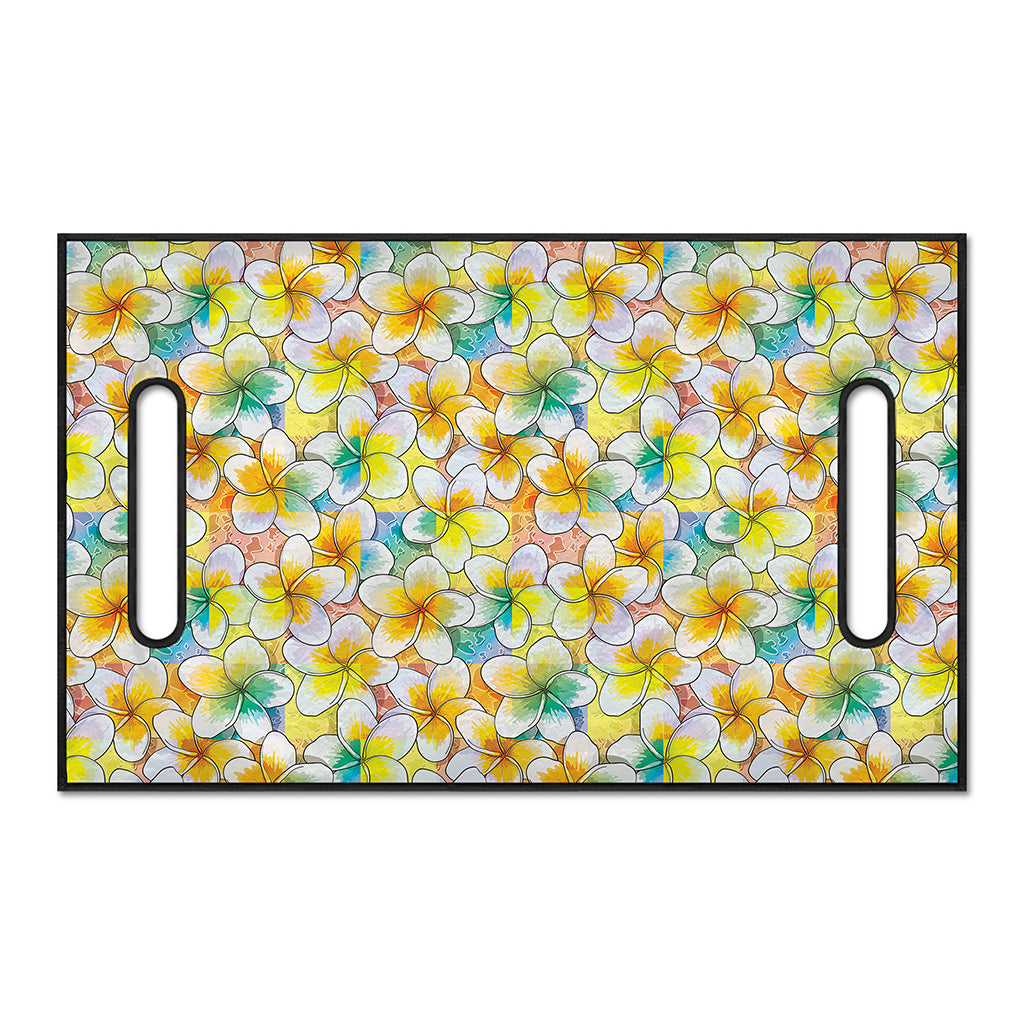 Colorful Frangipani Pattern Print Golf Cart Seat Cover