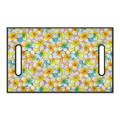 Colorful Frangipani Pattern Print Golf Cart Seat Cover