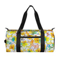 Colorful Frangipani Pattern Print Gym Bag