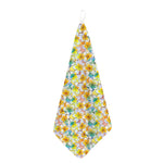 Colorful Frangipani Pattern Print Hand Towel