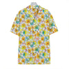 Colorful Frangipani Pattern Print Hawaiian Shirt