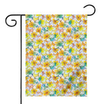 Colorful Frangipani Pattern Print House Flag