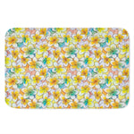 Colorful Frangipani Pattern Print Indoor Door Mat