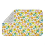 Colorful Frangipani Pattern Print Indoor Door Mat