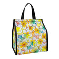 Colorful Frangipani Pattern Print Insulated Lunch Tote