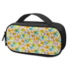 Colorful Frangipani Pattern Print Insulin Cooler Travel Case
