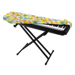 Colorful Frangipani Pattern Print Piano Keyboard Cover
