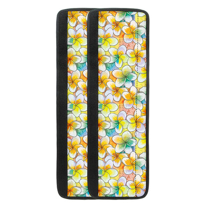 Colorful Frangipani Pattern Print Refrigerator Handle Covers