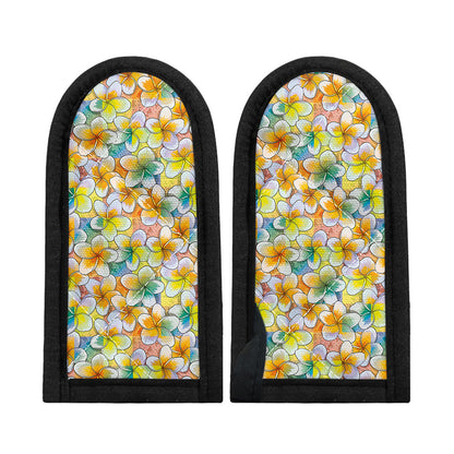 Colorful Frangipani Pattern Print Skillet Handle Cover