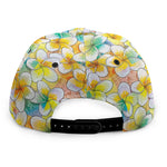Colorful Frangipani Pattern Print Snapback Cap