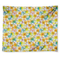 Colorful Frangipani Pattern Print Tapestry
