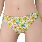 Colorful Frangipani Pattern Print Women's Panties