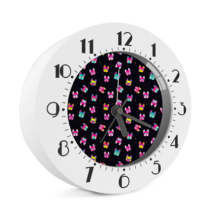 Colorful French Bulldog Print Alarm Clock