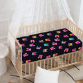 Colorful French Bulldog Print Baby Crib Sheet