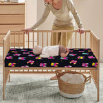 Colorful French Bulldog Print Baby Crib Sheet