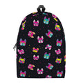 Colorful French Bulldog Print School Backpack