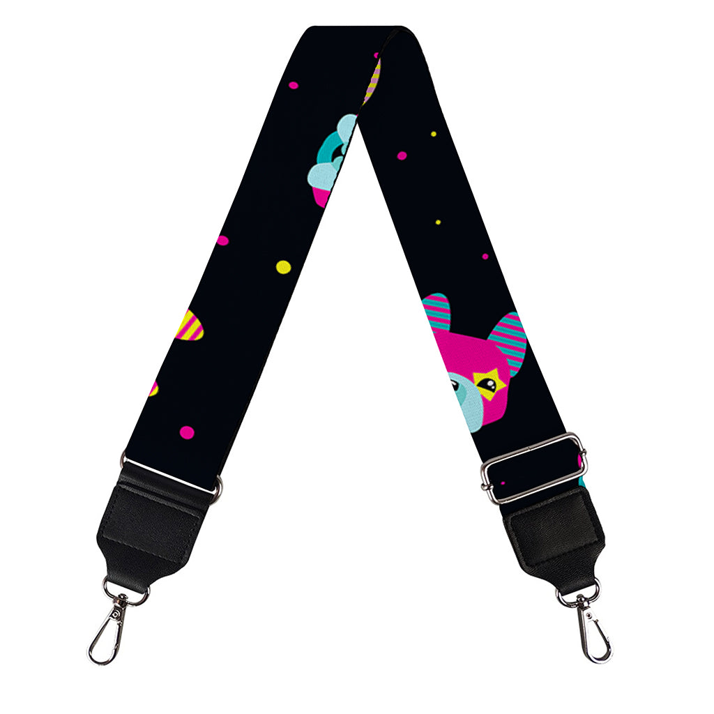 Colorful French Bulldog Print Bag Strap