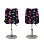 Colorful French Bulldog Print Bar Stool Covers