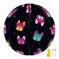 Colorful French Bulldog Print Basketball
