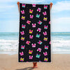 Colorful French Bulldog Print Beach Towel