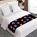 Colorful French Bulldog Print Bed Runner