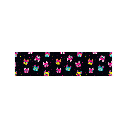 Colorful French Bulldog Print Bed Runner