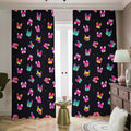 Colorful French Bulldog Print Dimout Pencil Pleat Curtains