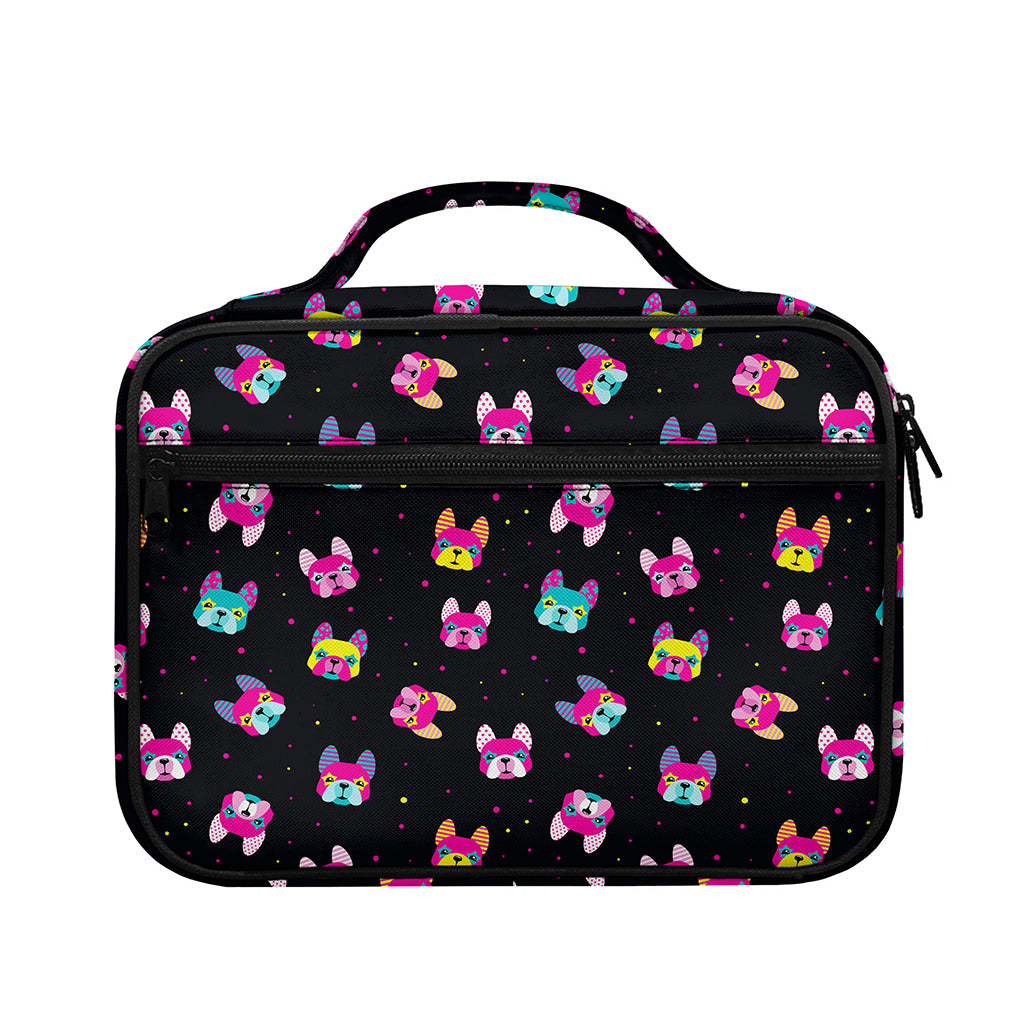 Colorful French Bulldog Print Briefcase Bible Bag