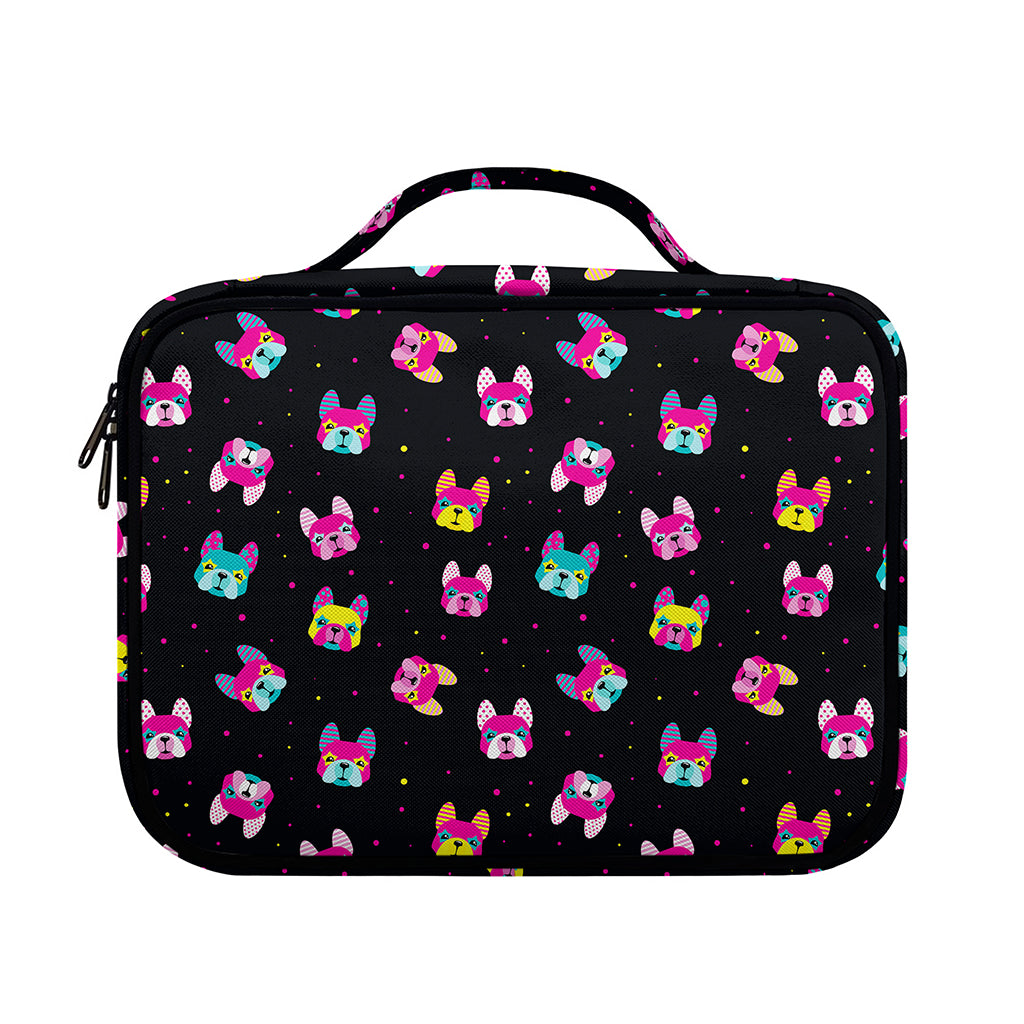 Colorful French Bulldog Print Briefcase Bible Bag