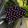 Colorful French Bulldog Print Car Side Mirror Covers