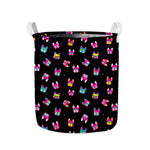 Colorful French Bulldog Print Collapsible Laundry Basket