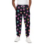 Colorful French Bulldog Print Cotton Pants