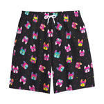 Colorful French Bulldog Print Cotton Shorts