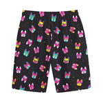 Colorful French Bulldog Print Cotton Shorts