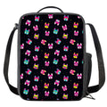 Colorful French Bulldog Print Crossbody Lunch Bag
