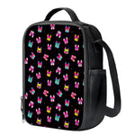 Colorful French Bulldog Print Crossbody Lunch Bag